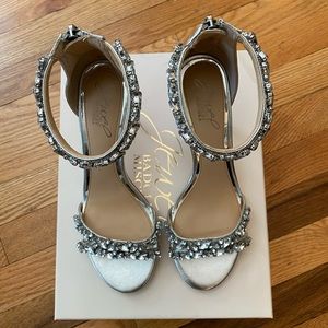 Jewel Badgley Mischka Caroline Sandal. Brand New